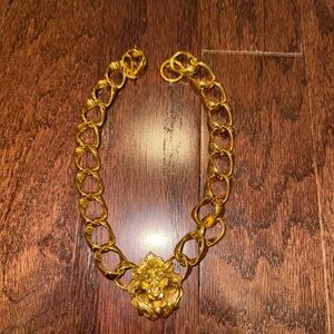 Gold Lion Pendant Necklace